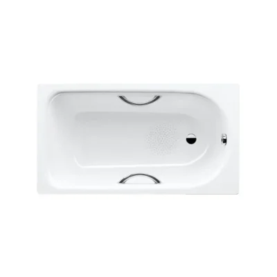 Kaldewei Advantage - taisnstūrveida vanna Saniform Plus Star 331, 150x70 cm, ar rokturu atverēm, neslīdoša, pērļu efekts, balta 133130003001