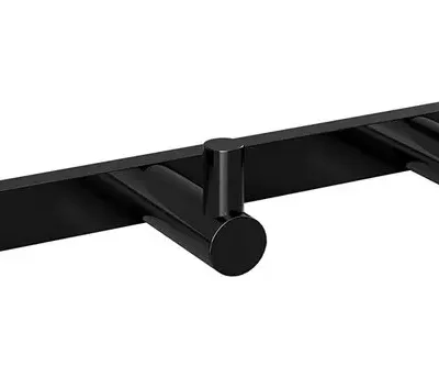 Sapho X-Round - sienas āķis ar četriem āķiem, melns XR204B
