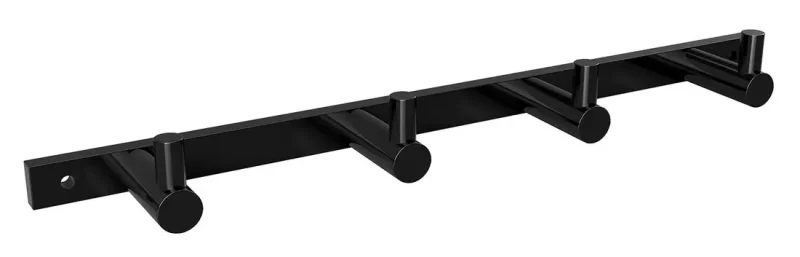 Sapho X-Round - sienas āķis ar četriem āķiem, melns XR204B