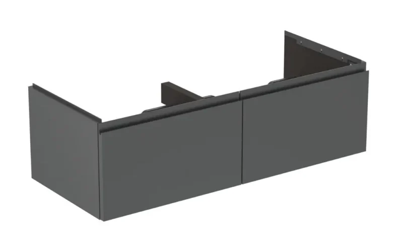 Ideal Standard Finesse - izlietnes skapītis 120x51x37 cm, 2 atvilktnes, matēti antracīta E3398Y2