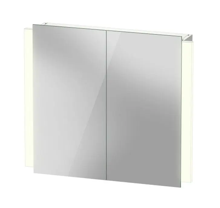 Duravit Ketho.2 - spoguļskapītis ar LED apgaismojumu, 70x80x16 cm, 2 durvis K27136000001000