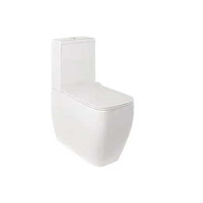 Kludi Resa C - WC kombinētā bļoda, Vario noteka, Rimless, SpiralFlush, balts spīdīgs 28WCB0543