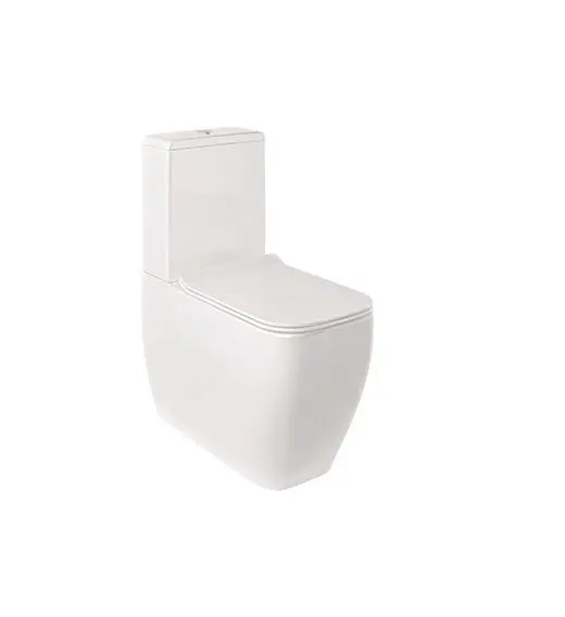 Kludi Resa C - WC kombinētā bļoda, Vario noteka, Rimless, SpiralFlush, balts spīdīgs 28WCB0543