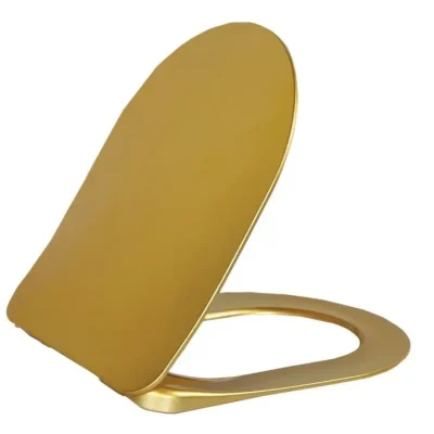 Sapho Paula - WC sēdeklis Slim, Duroplast, Soft Close, zelta KC0903