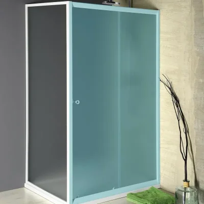 Aqualine dušas kabīnes - sānu siena Amadeo 90 cm, matēts stikls BRICK BTP90