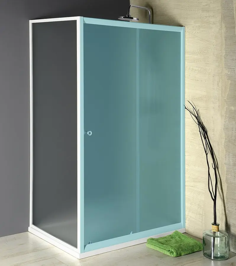Aqualine dušas kabīnes - Sānu siena Amadeo 80 cm, matēts stikls BRICK BTP80