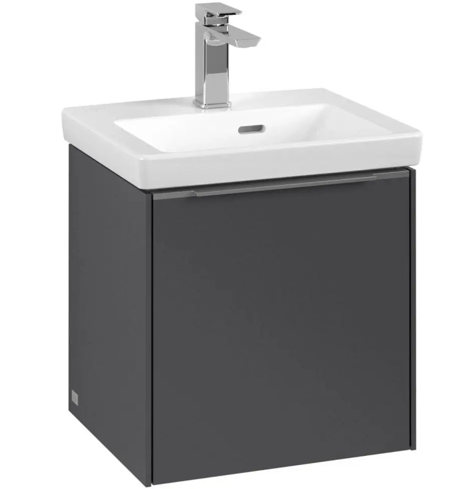 Villeroy & Boch Subway 3.0 - izlietnes apakšskapītis, 42x43x38 cm, 1 durvis, Graphite C58200VR