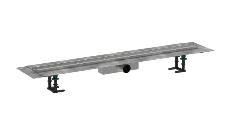 Hansgrohe RainDrain Compact - dušas renīte 100 cm, ar režģi, matēts nerūsējošais tērauds 56182800