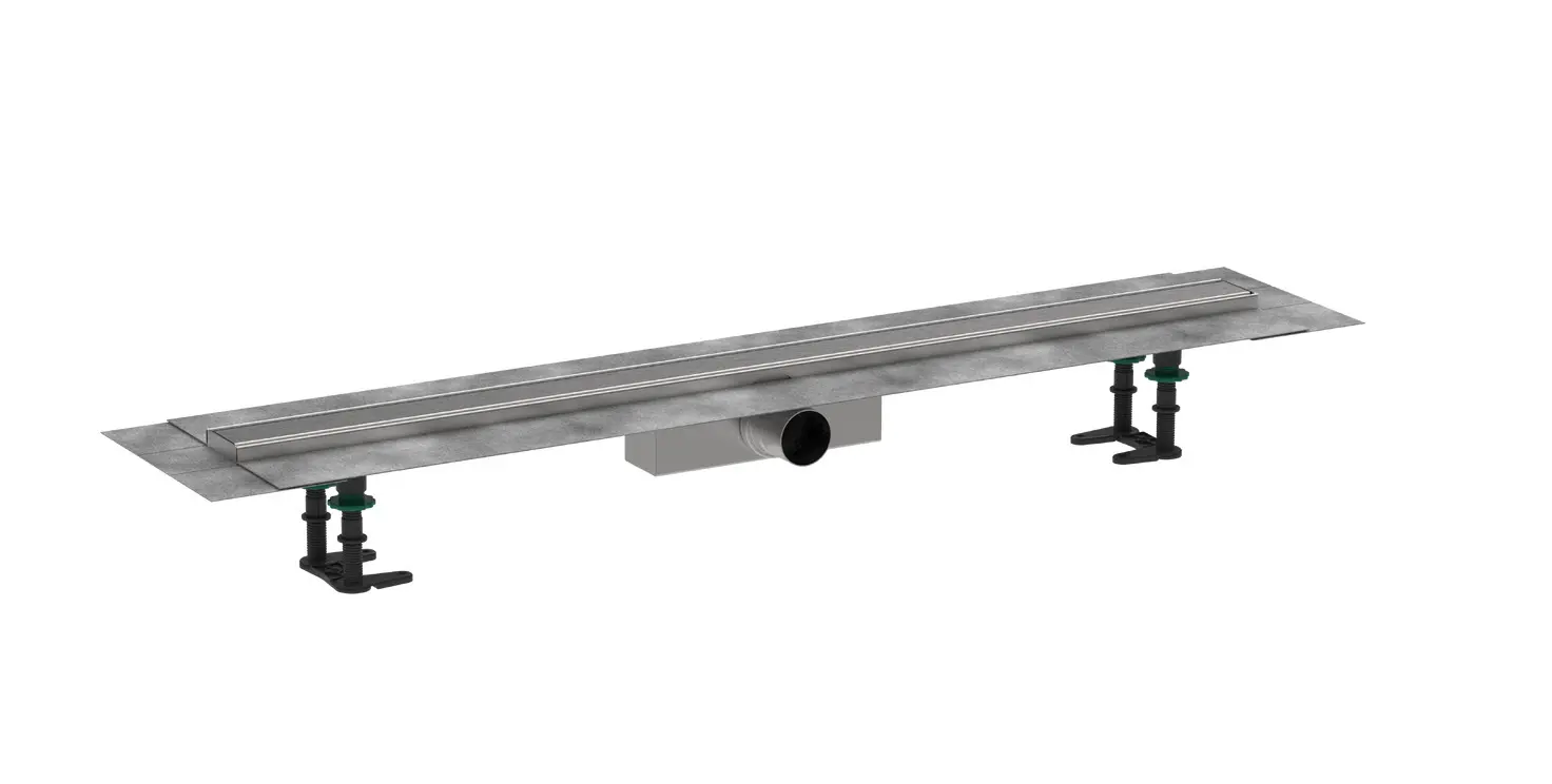 Hansgrohe RainDrain Compact - dušas renīte 100 cm, ar režģi, matēts nerūsējošais tērauds 56182800