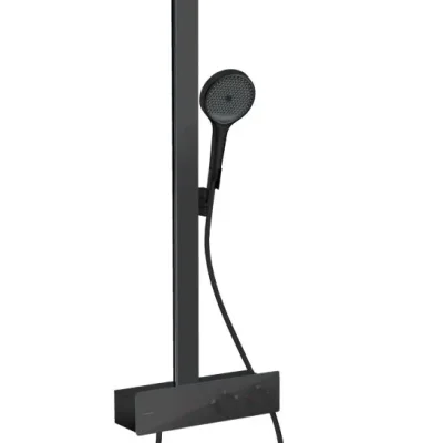 Hansgrohe Rainfinity - dušas komplekts ar termostatu, diametrs 25 cm, 3 strūklu veidi, matēti melns 28742670