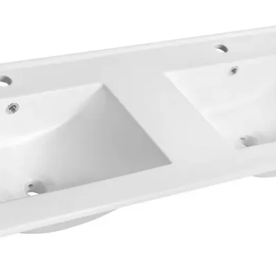 Sapho Slim - mēbeļu dubultā izlietne 120x46 cm, balta 1601-120