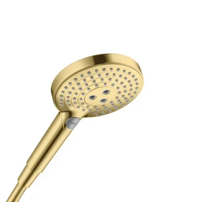 Hansgrohe Raindance Select S - dušas galva 120, 3 strūklas, pulēts zelts 26530990