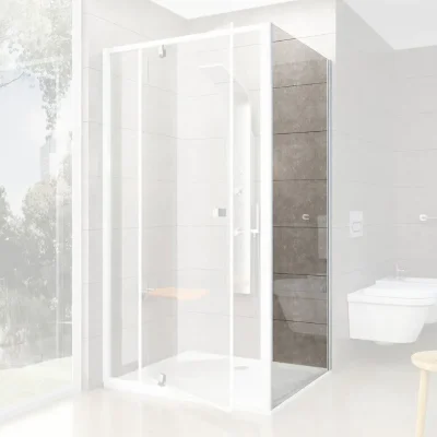Ravak Pivot - dušas siena PPS-80, 77-80 cm, balta/caurspīdīgs stikls 90G40100Z1
