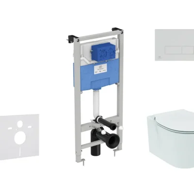 Ideal Standard ProSys - komplekts - priekšsienas elements, tualete un WC sēdeklis Connect Air, vadības plate Oleas M2, Aquablade, SoftClose, balts ProSys120M SP19