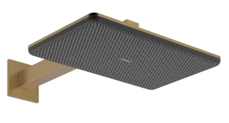 Hansgrohe Raindance Alive Q - galvas duša, 21x34 cm, 2 strūklu veidi, birstēta bronza 24550140