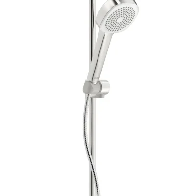 Hansa Basicjet - dušas komplekts, 1 strūklas veids, turētājs un šļūtene ar plauktiņu, hroms 44790111