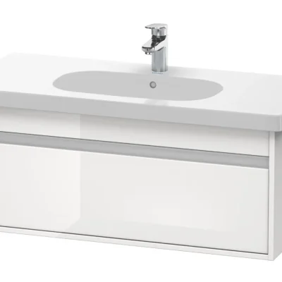 Duravit Ketho - izlietnes skapītis 41x100x46 cm, ar 1 pacēlāju, balts spīdīgs KT666802222