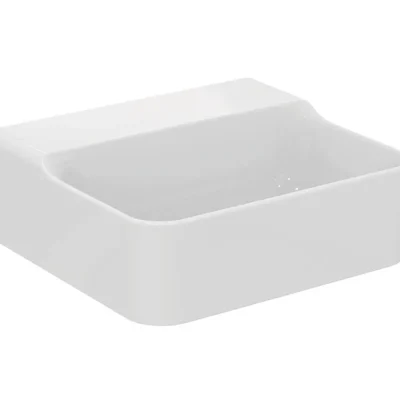 Ideal Standard Conca Ceram - uzliekamā rokas izlietne 40x35 cm, bez pārplūdes, bez krāna cauruma, balta T387901