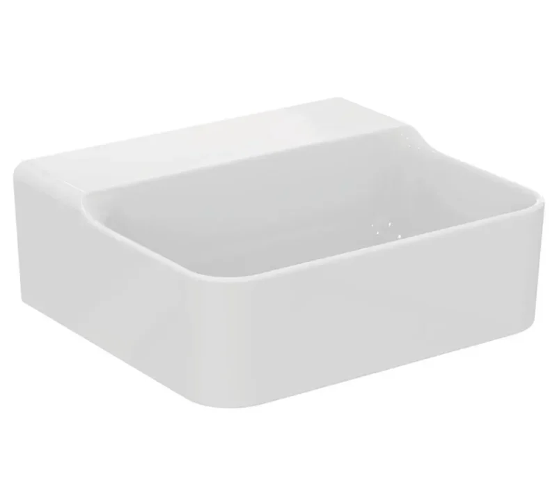 Ideal Standard Conca Ceram - uzliekamā rokas izlietne 40x35 cm, bez pārplūdes, bez krāna cauruma, balta T387901
