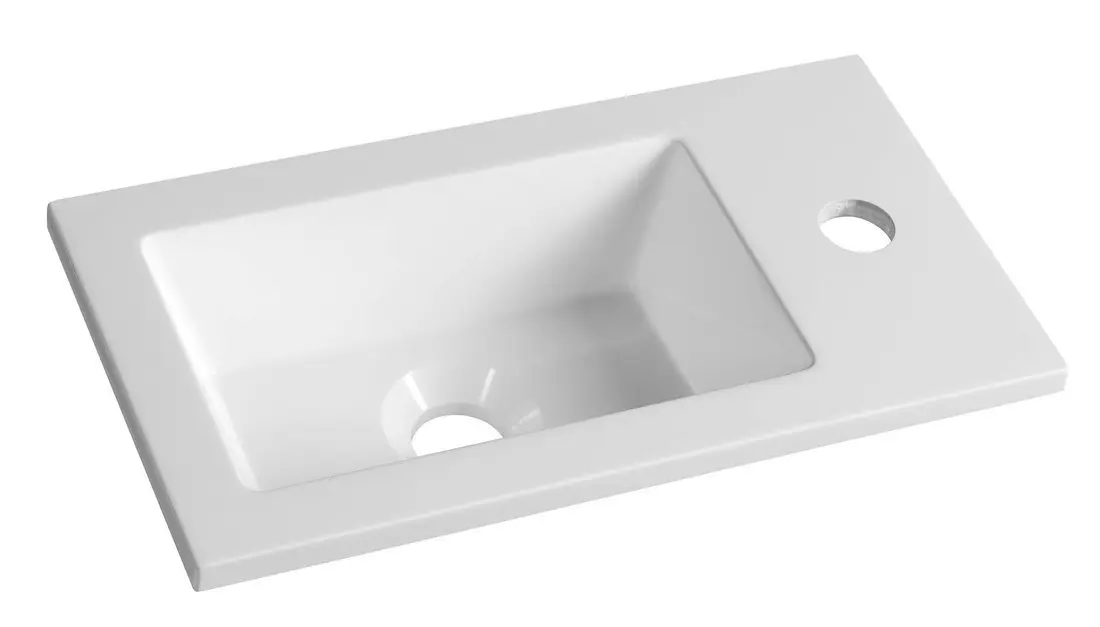 Aqualine sanitārā keramika - roku mazgāšanas izlietne 40x22 cm, balta LM420