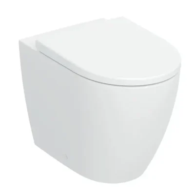 Geberit iCon - grīdas WC ar SoftClose sēdekli, Vario noteka, TurboFlush, matēti balts 503.080.JT.1