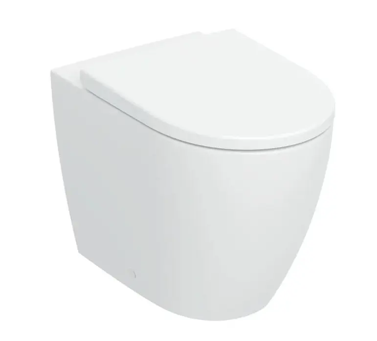 Geberit iCon - grīdas WC ar SoftClose sēdekli, Vario noteka, TurboFlush, matēti balts 503.080.JT.1