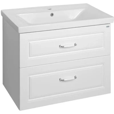 Aqualine Favolo - izlietnes skapītis 87x60x45 cm, 2 atvilktnes, balts matēts FV290