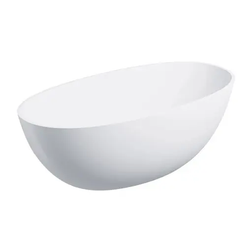 OMNIRES Shell - brīvi stāvoša vanna, 148x75 cm, matēti balta SHELL148WWBM