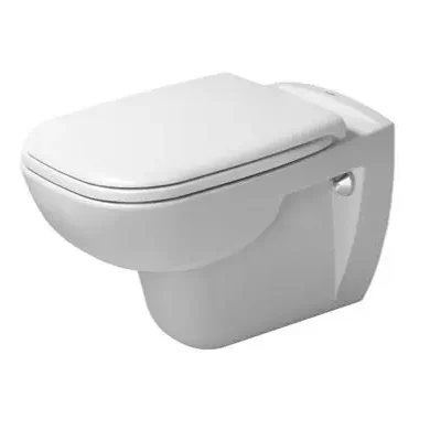 Duravit D-Code - pie sienas stiprināms WC ar WC sēdekli SoftClose, Alpu balts 45350900A1