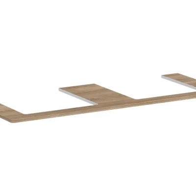 Hansgrohe Xelu Q - izlietnes virsma 136x55 cm, 2 izgriezumi, dabīgs ozols 54099230