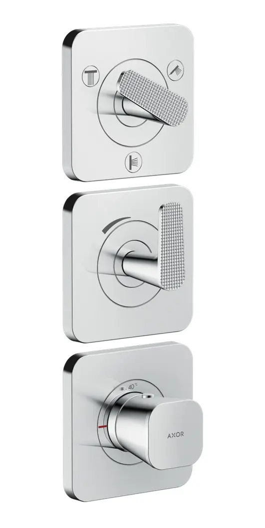 Axor Citterio C - zemapmetuma termostata maisītājs 3 patērētājiem, hroms 49711000