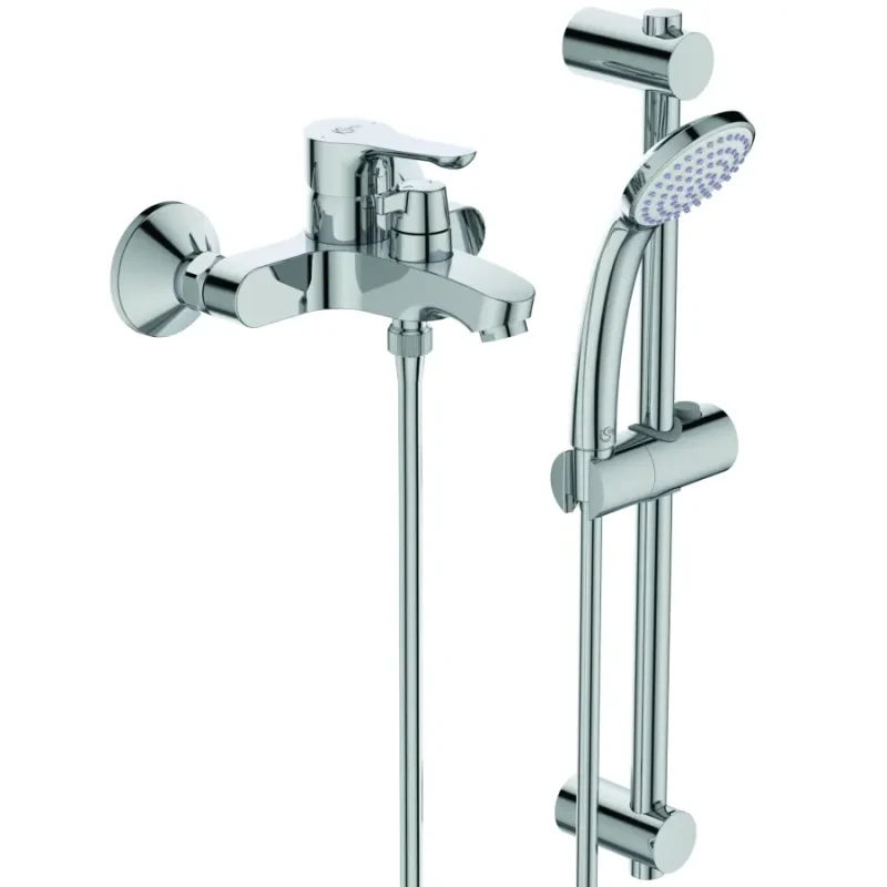 Ideal Standard Alpha - vannas maisītājs - virsapmetuma, ar pārslēdzēju un piederumiem, hroms BC656AA