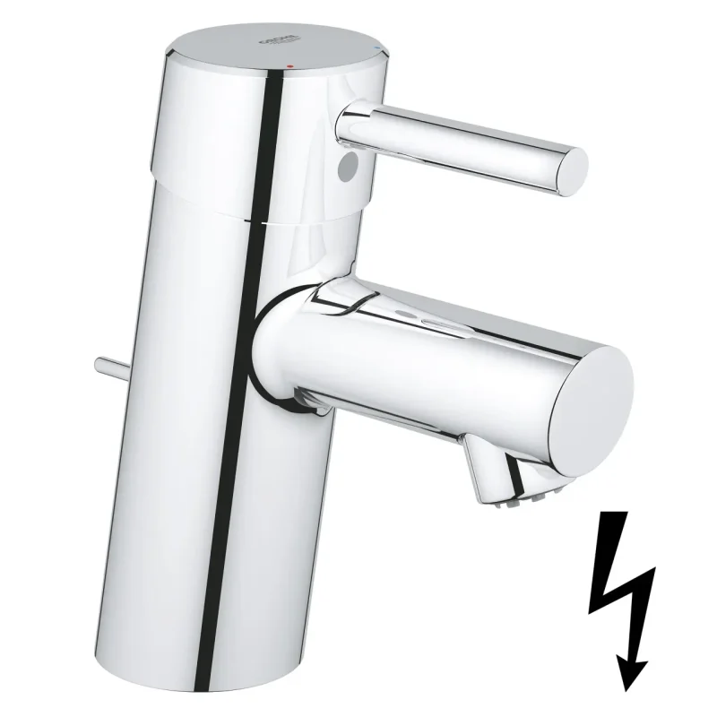 Grohe Concetto - izlietnes vienas sviras maisītājs ar noteces komplektu, hroms 23060001