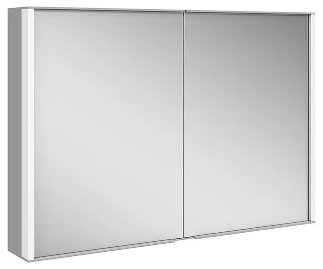 Keuco Royal Match - spoguļskapītis ar LED apgaismojumu, 100x70x16 cm, sudrabaini beicēts anodēts 12803171301