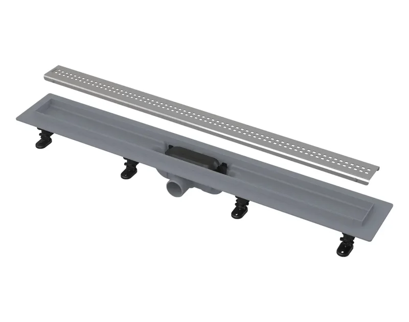 Alcadrain dušas notekas - dušas vanna Simple 55 cm, ar apmali perforētam režģim, iekļauts režģis, nerūsējošā tērauda matējums APZ9-550M