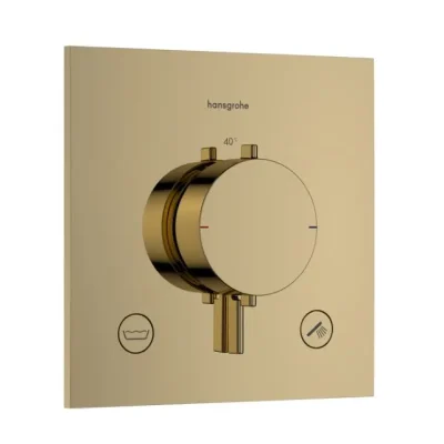 Hansgrohe Ecostat Comfort E - zemapmetuma termostata maisītājs, 2 patērētājiem, pulēta zelta izskats 33716990