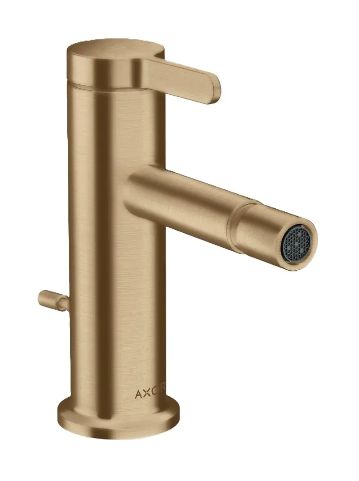 Axor One - bideta maisītājs ar noteces komplektu, EcoSmart, birstēta bronza 48210140
