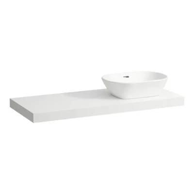 Laufen Lani - izlietnes virsma, 118 cm, izgriezums labajā pusē, balta matēta H4046731122601