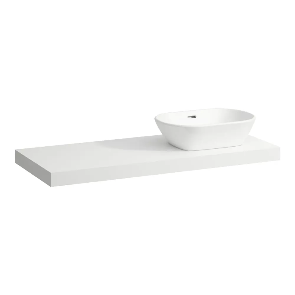 Laufen Lani - izlietnes virsma, 118 cm, izgriezums labajā pusē, balta matēta H4046731122601