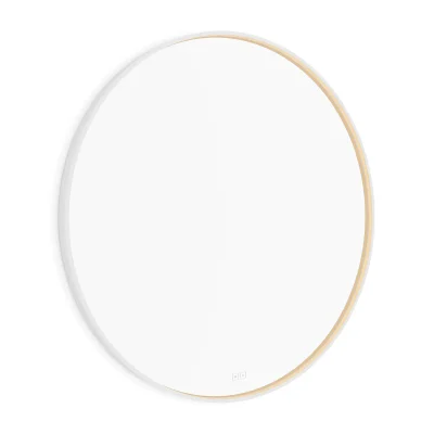 Nimco - spogulis ar LED apgaismojumu, diametrs 100 cm, divi skārienjutīgi sensori, matēti balts ZPB 31004RVX-05