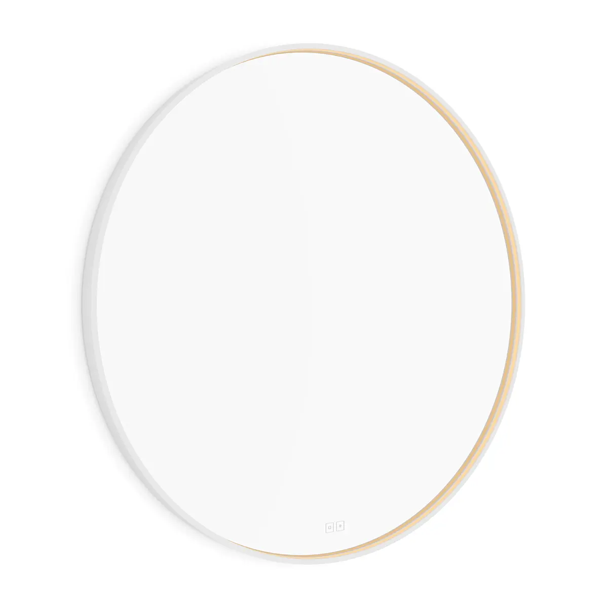 Nimco - spogulis ar LED apgaismojumu, diametrs 100 cm, divi skārienjutīgi sensori, matēti balts ZPB 31004RVX-05