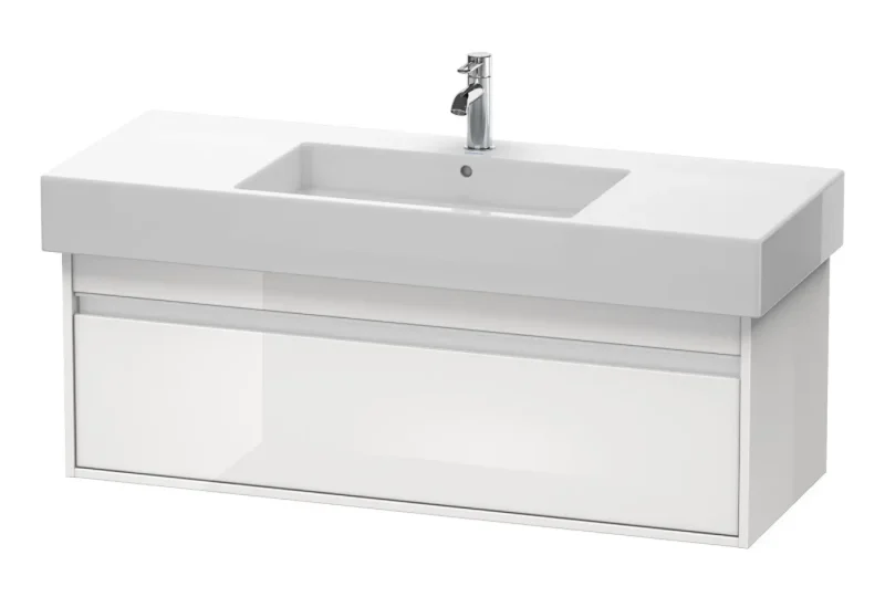 Duravit Ketho - izlietnes skapītis 41x120x46 cm, 1 atvilktne, balts spīdīgs KT669202222