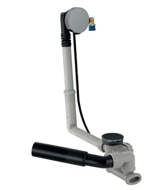 Geberit piederumi - vannas noteces un pārplūdes komplekts ar uzpildi, garums: 260 mm, montāžas komplekts, hromēts 150.710.21.6