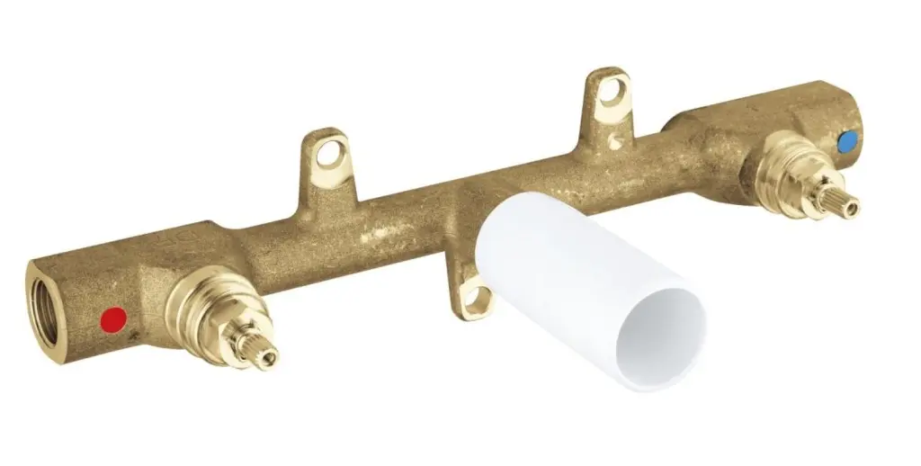 Grohe montāžas elementi - iebūvējamais korpuss zemapmetuma maisītājam, 3 caurumu montāža 32706000