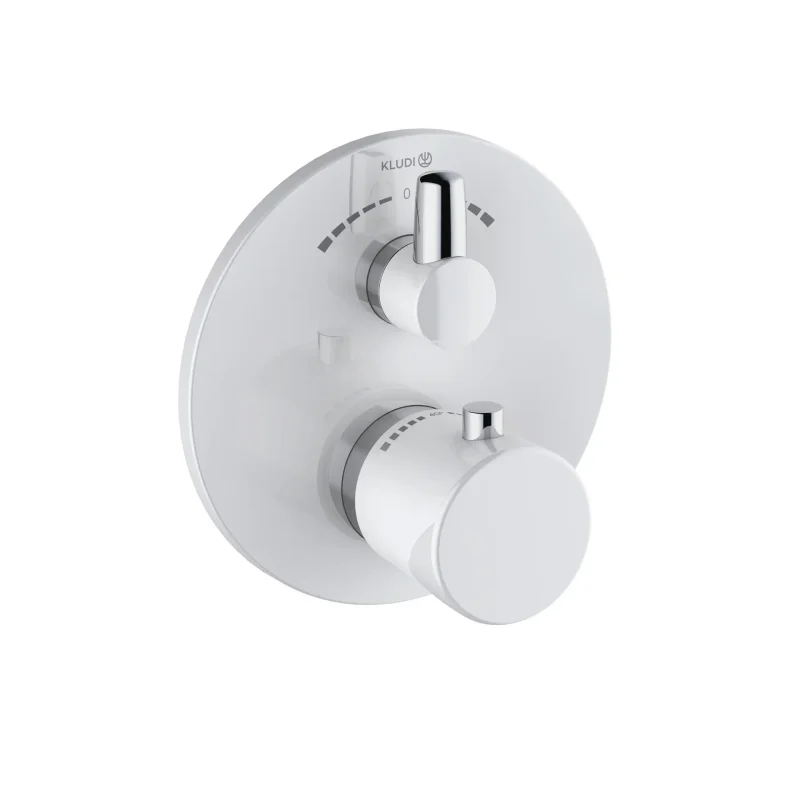 Kludi Balance - zemapmetuma termostata maisītājs, 2 patērētājiem, balts/hroms 528109175