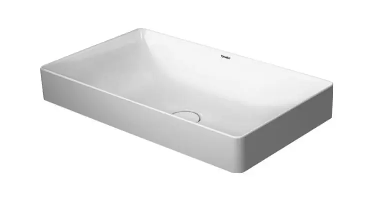 Duravit DuraSquare - izlietnes bļoda 60x34 cm, DuraCeram, ar WonderGliss, alpu balta 23556000001