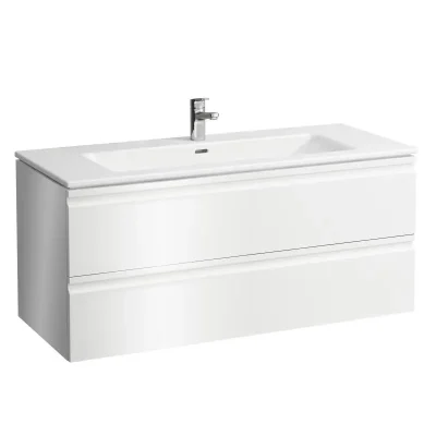 Laufen Pro S - skapītis ar izlietni, 120x55x50 cm, 2 atvilktnes, balts matēts H8619674631041