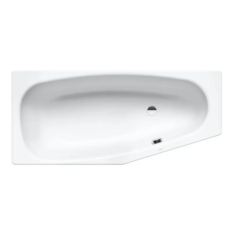 Kaldewei Advantage - Asimetriska vanna Mini labā, 830, 157x75 cm, pērļu efekts, balta 224600013001
