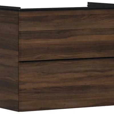 Hansgrohe Xelu Q - izlietnes skapītis, 63x78x50 cm, 2 atvilktnes, tumšs valrieksts/matēti melns 54030670