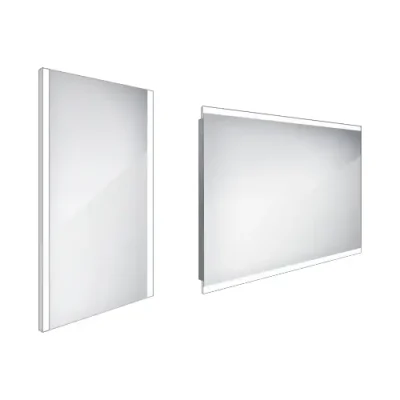 Nimco spoguļi - LED vannas istabas spogulis 40x60 cm, kvadrātveida, alumīnijs ZP 11000